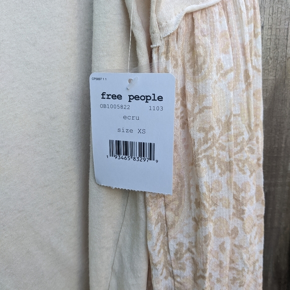 We The Free Long Sleeve Blouse Cream Size XS - Picture 4 of 7